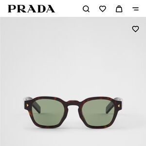 Prada Sunglasses with iconic metal plaque for Men